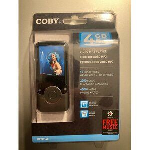 Vintage NEW Old Stock Coby MP707-4G  Black 4 GB Digital Media Player